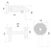 Смеситель для ванны Rea Foster с изливом, матовый никель (REA-B6326) Фото - 3