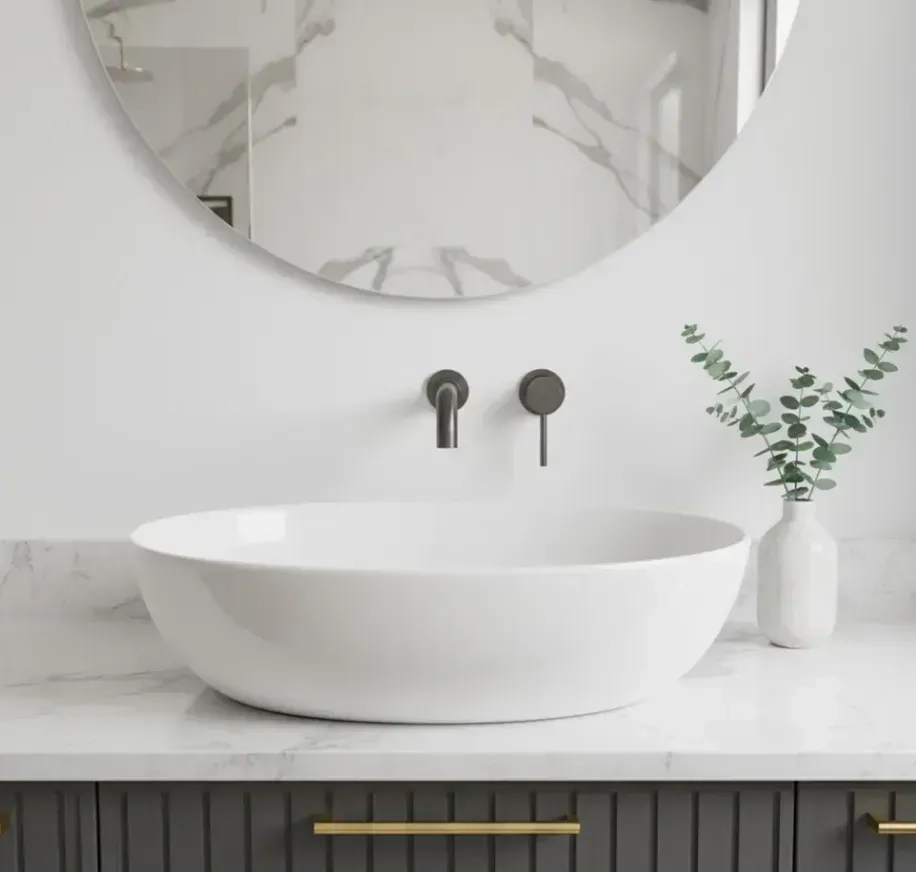 Смеситель для умывальника скрытого монтажа Rea Lungo tytan long + box (REA-B6390) Фото - 2