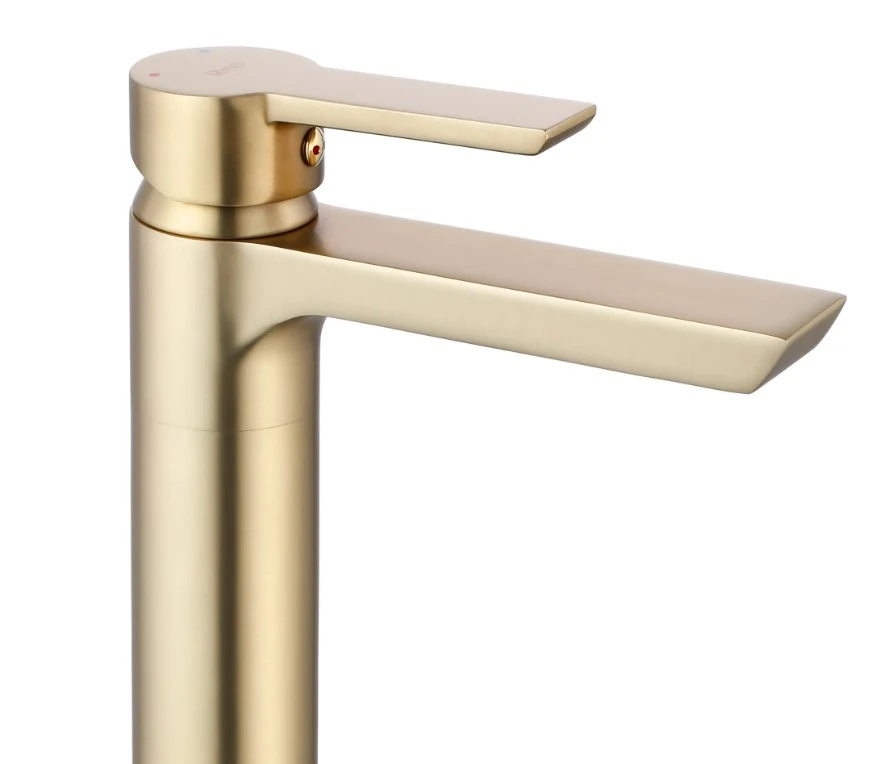 Смеситель для умывальника Rea Argus gold brushed (REA-B6412) Фото - 1