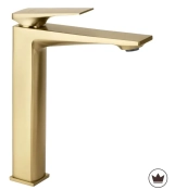 Змішувач для умивальника Rea Prime високий, brushed gold (REA-B6733)