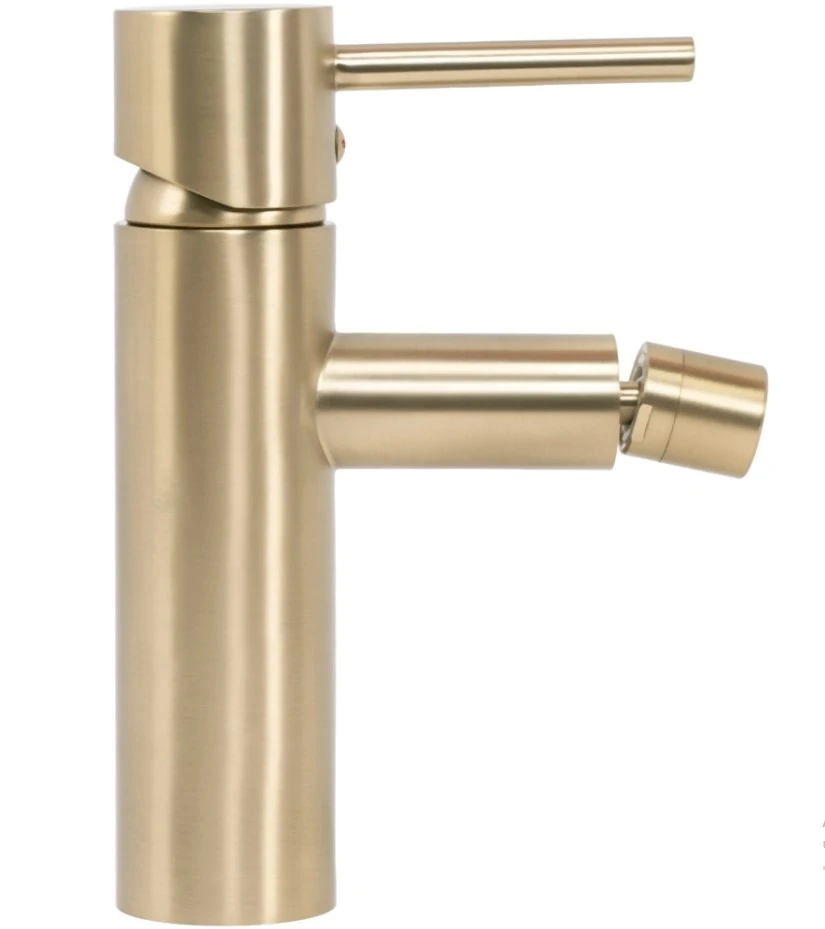 Змішувач для біде Rea Tess gold brush (REA-B7010) Фото - 1