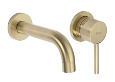 Змішувач для умивальника прихованого монтажу Rea Lungo gold brush (REA-B8652)
