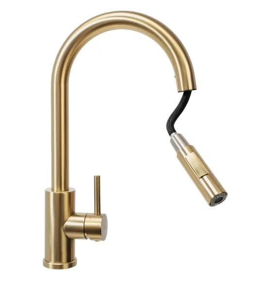 Змішувач для кухні Rea Fresh brushed gold (REA-B9148) Фото - 1