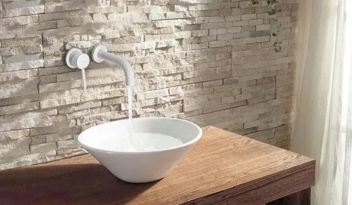 Змішувач для умивальника прихованого монтажу Rea Lungo white (REA-B9559) Фото - 1