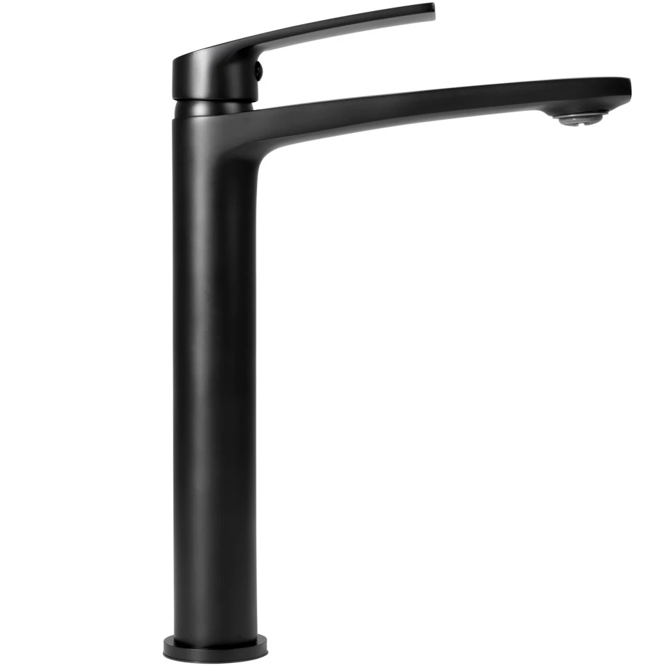 Смеситель для умывальника Rea Luppo black mat, высокий (REA-B9637) Фото - 1