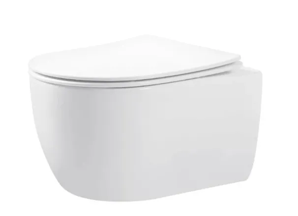Унитаз Rea Olivier, сиденье duroplast, белый (REA-C6509)