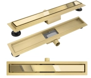 Трап лінійний Rea Neox 700 мм gold (REA-G2562)