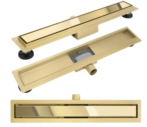 Трап лінійний Rea Neox 800 мм gold (REA-G2563)
