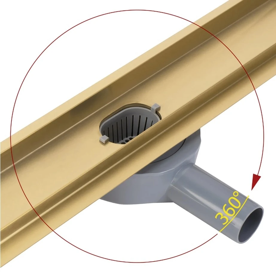 Трап Rea Neox Pro brushed gold 80 (REA-G2703) Фото - 1