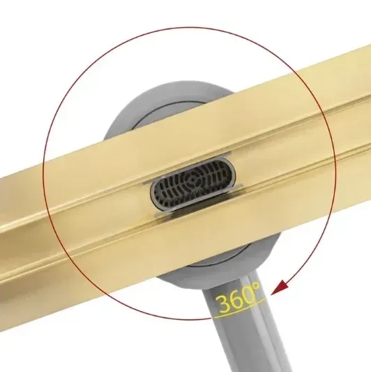 Трап Rea Neox Slim Pro gold brushed 80 (REA-G2715) Фото - 1