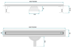 Трап Rea Neox Slim Pro gold 80 (REA-G2719) Фото - 4