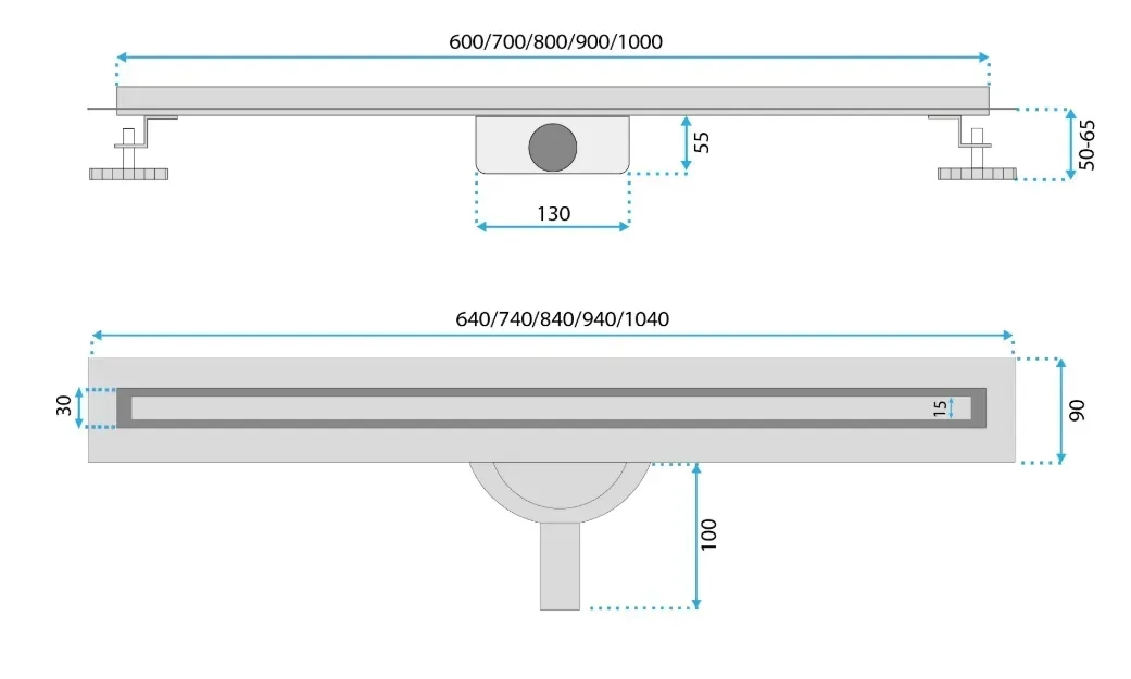 Трап Rea Neox Slim Pro brushed nickel 90 (REA-G4811) Фото - 7