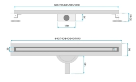 Трап Rea Neox Slim Pro brushed nickel 90 (REA-G4811) Фото - 7
