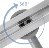 Трап Rea Neo Slim Pro 1000 мм, сифон, ножки, матовая сталь (REA-G5803) Фото - 2