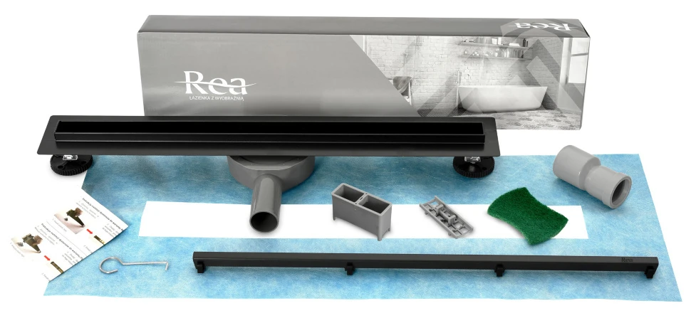 Трап Rea Neo Slim Black Pro 700 мм (REA-G8901) Фото - 2