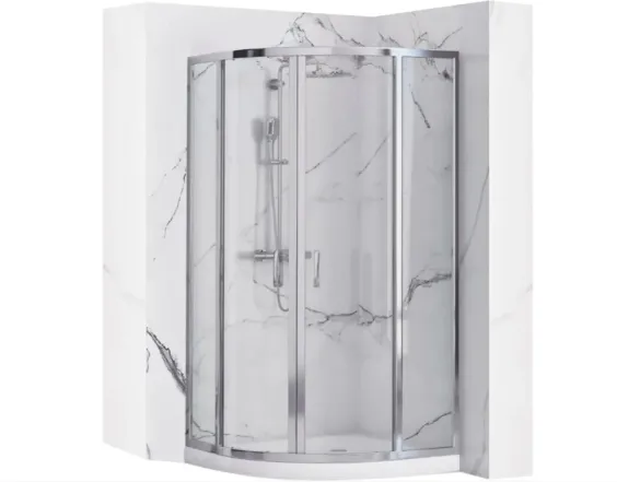 Душевая кабина Rea Look 90x90x190 безопасное стекло, прозрачное, хром (REA-K7905)