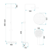 Душова система для ванни та душу Rea Farel white matt (REA-P0353) Фото - 6