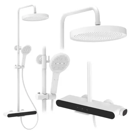 Душова система для ванни та душу Rea Farel white matt (REA-P0353)