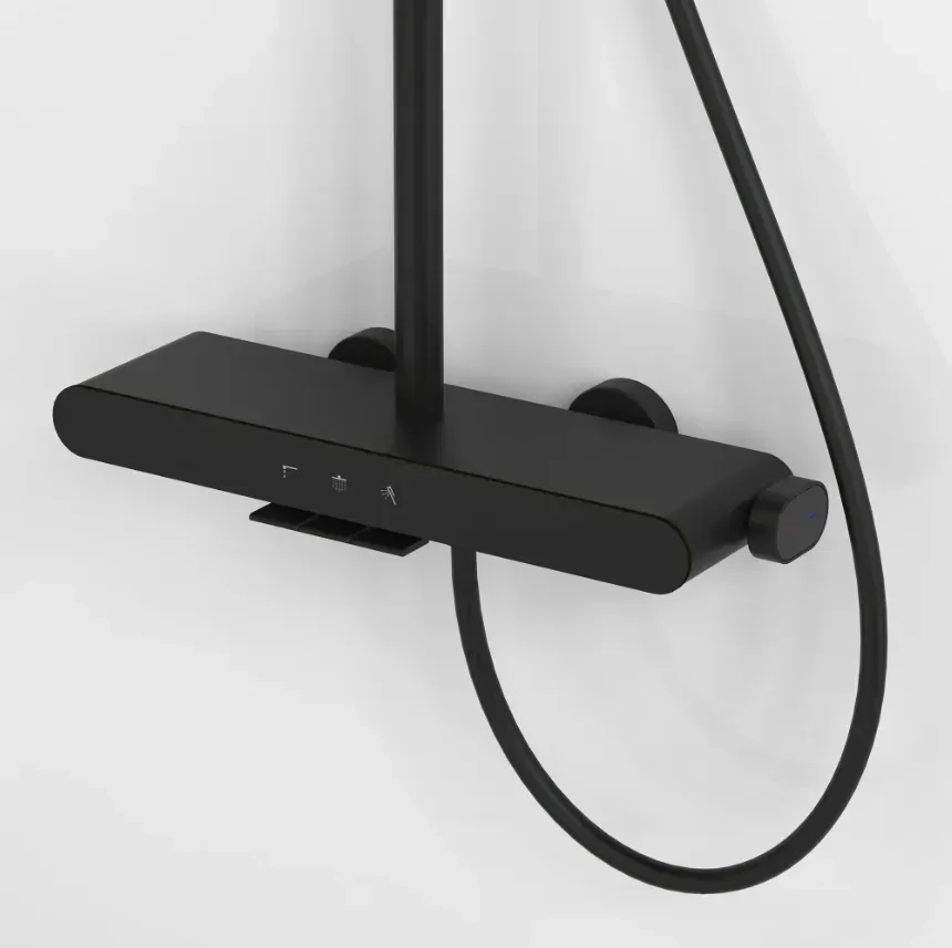 Душова система для ванни та душу Rea Farel black matt (REA-P0354) Фото - 2