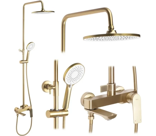 Душова система Rea Avalon brushed gold (REA-P2400)