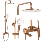 Душова система Rea Avalon з виливом, brushed copper (REA-P2418)