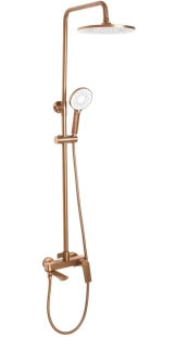 Душова система Rea Avalon з виливом, brushed copper (REA-P2418) Фото - 1
