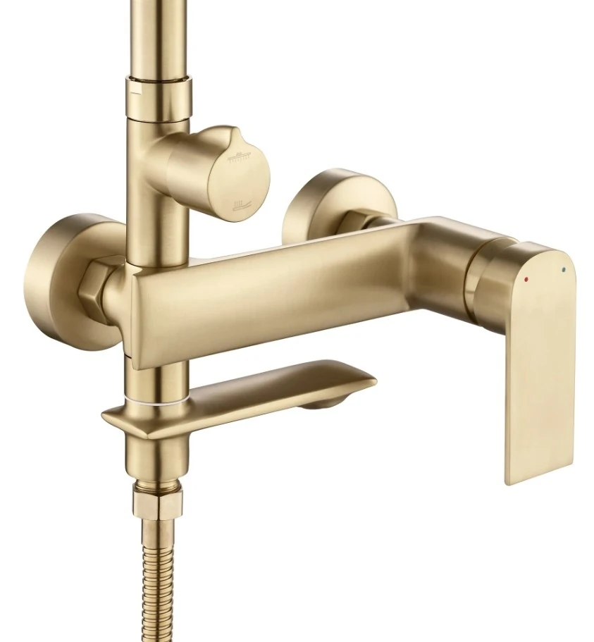 Душова стійка Rea Veneta brush gold (REA-P3003) Фото - 2