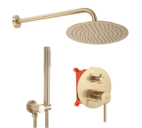 Душевая система Rea Lungo Gold Мать + box (REA-P4160)