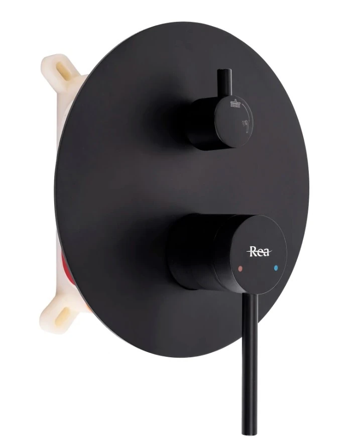 Душевая система Rea Foss Clif + box скрытого монтажа, black matt (REA-P5968) Фото - 1