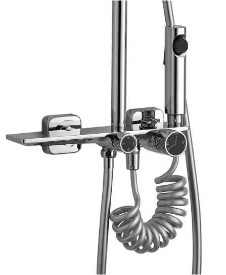 Душевой комплект Rea Helix chrome (REA-P6620) Фото - 3