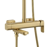 Душевая система для ванны и душа Rea Arlo brush gold (REA-P7441) Фото - 4