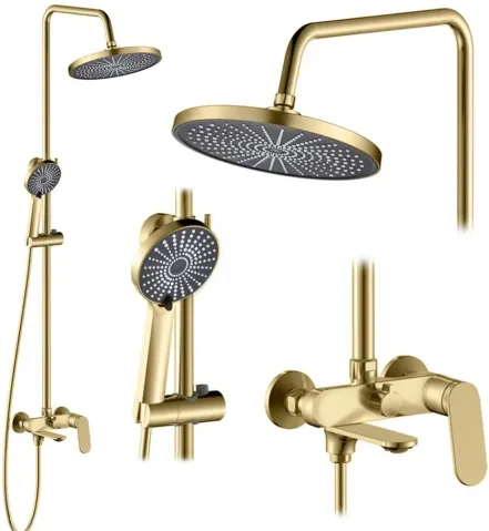 Душевая система Rea Marco brush gold (REA-P8548)