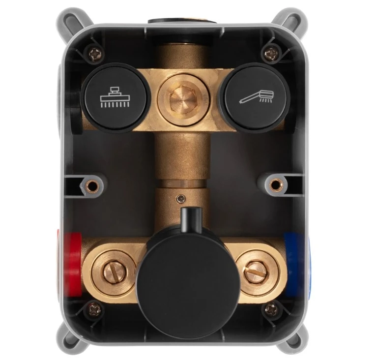 Душевой комплект скрытого монтажа Rea Lungo black (REA-P8549) Фото - 6