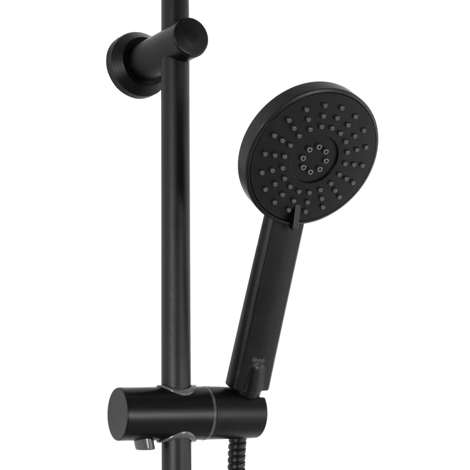 Душевая система Rea Bliss black с термосатом (REA-P8804) Фото - 8