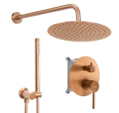 Душова система прихованого монтажу Rea Lungo brushed copper (REA-P8809)