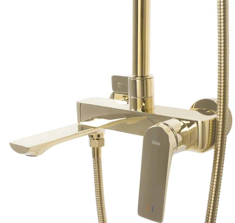 Душевая система Rea Avalon gold (REA-P8812) Фото - 4