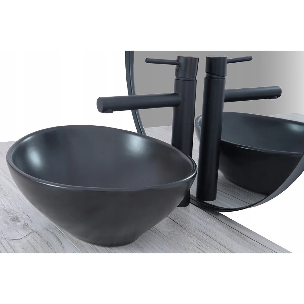 Умивальник Rea Sofia 34,5x40,9 black (REA-U0333) Фото - 4