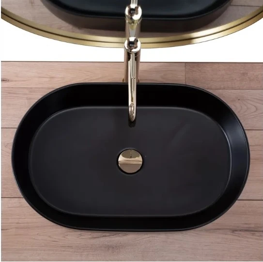 Умывальник Rea Nadia 61x38,5 black matt (REA-U1062) Фото - 2