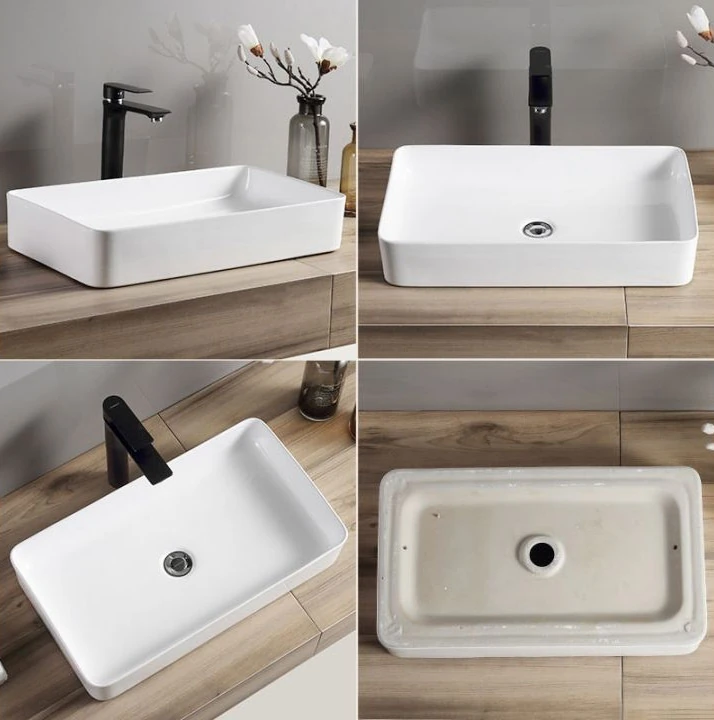 Умивальник Rea Denis 35x61,5 white (REA-U4800) Фото - 2