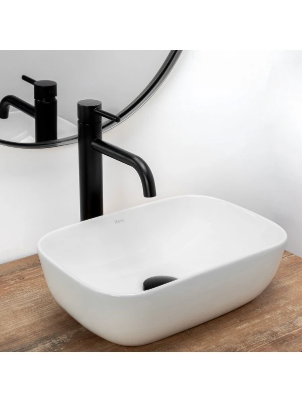Умивальник Rea Belinda Mini 25,5x37 white (REA-U5667) Фото - 1