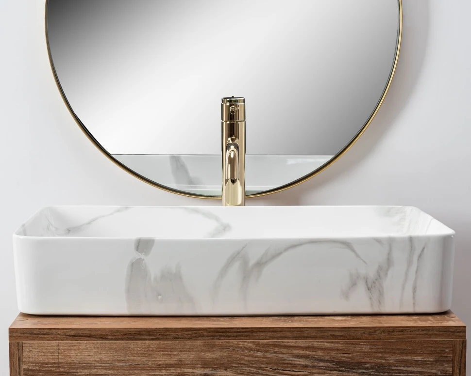 Умывальник Rea Denis 61,5x35 shinny marmo (REA-U5896) Фото - 3