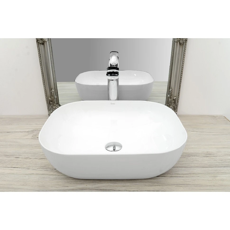 Умывальник Rea Mona Slim 40,2x50,7 белый (REA-U6300) Фото - 4