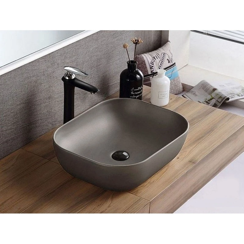 Умивальник Rea Belinda 32,5x45,5 grey (REA-U8492) Фото - 3