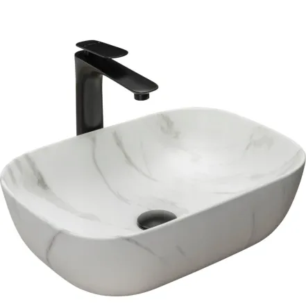 Умивальник Rea Belinda 46x32 marble mat (REA-U8702)