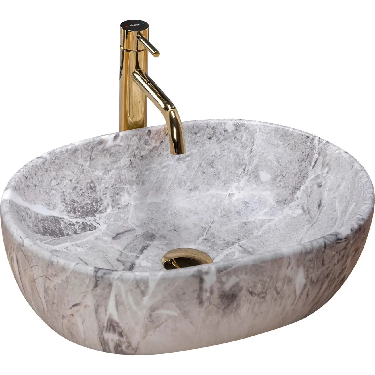 Умывальник Rea Lara 35x48,5 stone (REA-U9888)