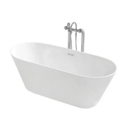 Ванна акрилова Rea Silvano 170x80 + сифон + пробка click/clack (REA-W0105)