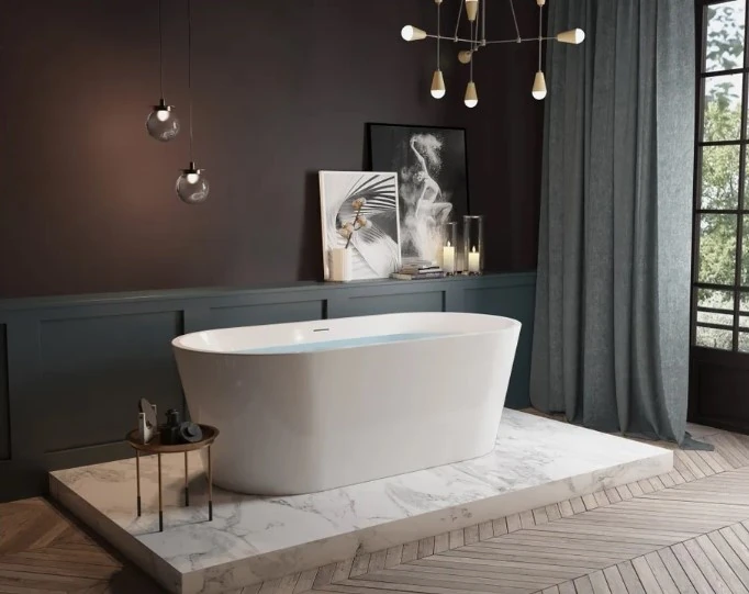 Ванна акрилова Rea Milano 152x73 (REA-W2000) Фото - 1