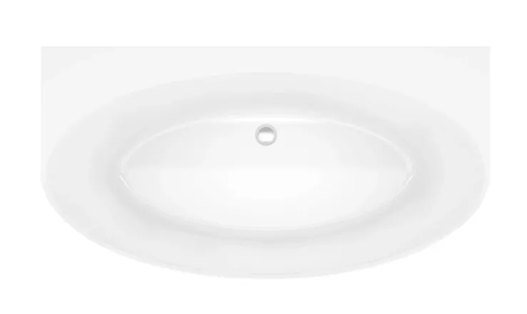 Ванна акрилова Rea Malta 169,5x88 + сифон + пробка click/clack (REA-W3003)