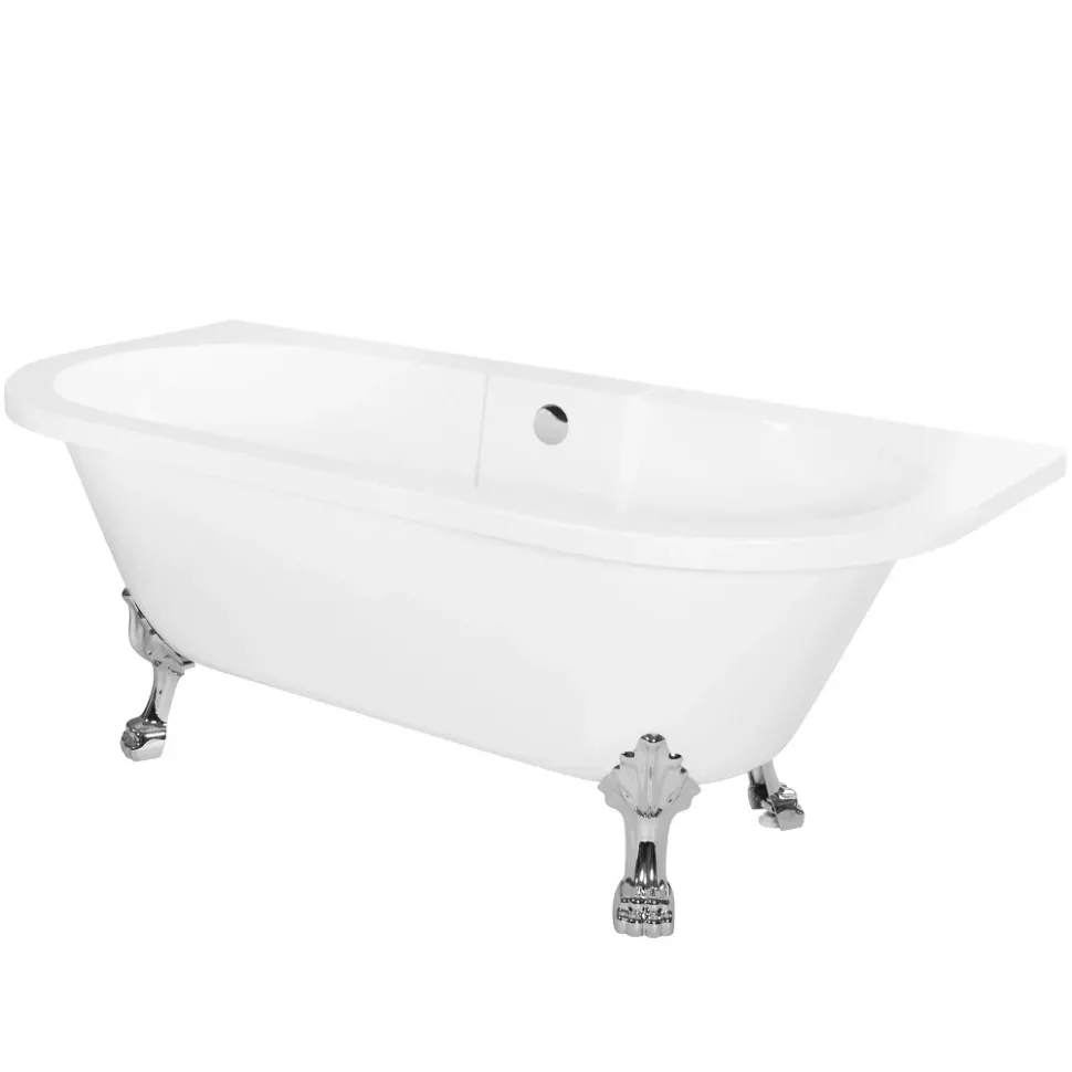 Ванна акриловая Rea Korfu 170x76,5 + сифон + донный клапан (REA-W5690)