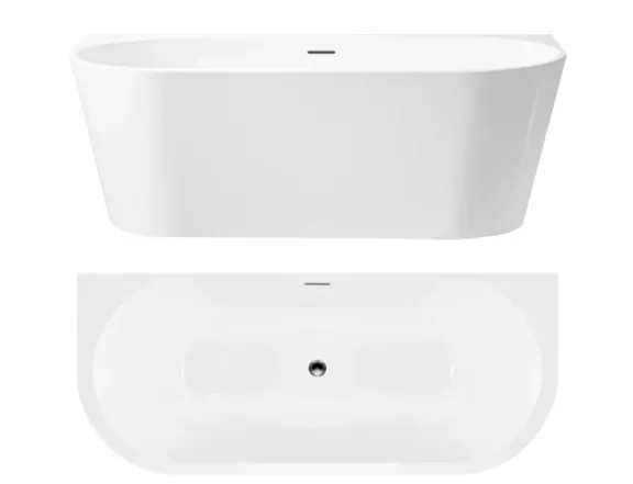 Ванна акрилова Rea Capri 150x75 + сифон + пробка click/clack (REA-W9800)